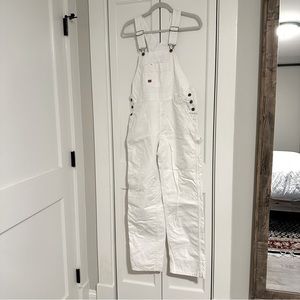 Dickies women’s white painters overalls